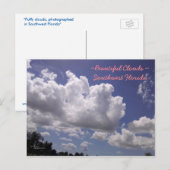 Schöne Wolken SW Florida Postcard Postkarte (Vorne/Hinten)
