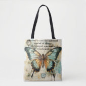 Schöne Worte über Schmetterlinge Tasche (Vorderseite)