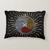 Schöne Worte und Mandala Kissen (Rückseite)