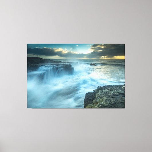 Schöne Wtaerfall Landschaft Leinwanddruck (Vorderseite)