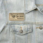 Schöne, wunderschöne Phantastische Blume Schmetter Namensschild (Beispiel)