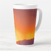 Schöne Wüste Sonnenuntergang Milchtasse (Rechte Ecke)