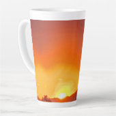 Schöne Wüste Sonnenuntergang Milchtasse (Linke Ecke)