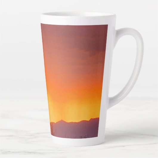 Schöne Wüste Sonnenuntergang Milchtasse (Rechts)