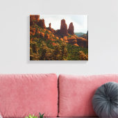 Schöne Wüstenlandschaft von Sedona Rote Felsen Leinwanddruck (Insitu (Wohnzimmer))