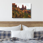 Schöne Wüstenlandschaft von Sedona Rote Felsen Leinwanddruck (Insitu (Schlafzimmer))