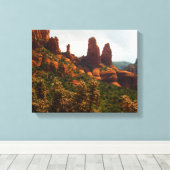 Schöne Wüstenlandschaft von Sedona Rote Felsen Leinwanddruck (Insitu (Holzboden))
