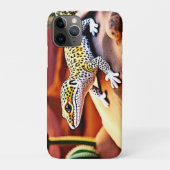 Schöne Wüstenleopard Gecko Design Case-Mate iPhone Hülle (Rückseite)