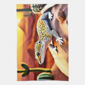 Schöne Wüstenleopard Gecko Design Geschirrtuch (Vertikal)