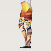 Schöne Wüstenleopard Gecko Design Leggings (Links)