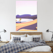 Schöne Wüstenoase Leinwanddruck (Insitu (Schlafzimmer))