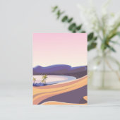 Schöne Wüstenoase Postkarte (Stehend Vorderseite)