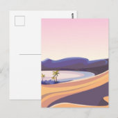 Schöne Wüstenoase Postkarte (Vorne/Hinten)