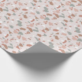 Schöne Wüstentöne Terrazzo Muster Geschenkpapier (Ecke)