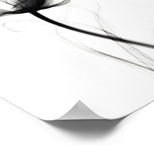 Schöne Xray Tulip Art Print Poster (Ecke)