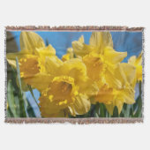 Schöne Yellow Daffodien Decke (Vorderseite)