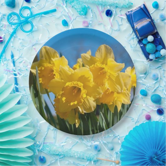 Schöne Yellow Daffodien Pappteller (Party)