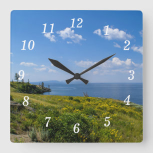 Schöne Yellowstone Wall Clock Quadratische Wanduhr