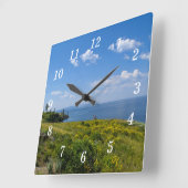 Schöne Yellowstone Wall Clock Quadratische Wanduhr (Winkel)