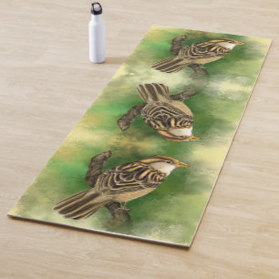 Schöne Yogamatte Kleine Spatzen