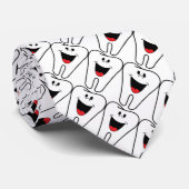 Schöne Zähne, die für Ihre Zahnarztpraxis angepass Krawatte (Gerollt)