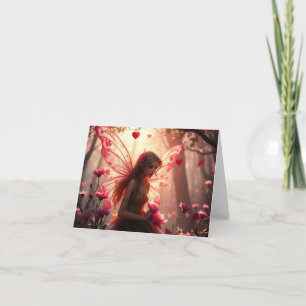 Schöne, zarte romantische Fee-Card Feiertagskarte