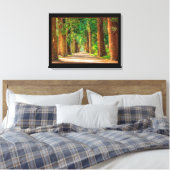Schöne zauberhafte Frühlingswald Canvas Print Leinwanddruck (Insitu (Schlafzimmer))
