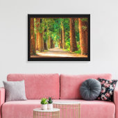 Schöne zauberhafte Frühlingswald Canvas Print Leinwanddruck (Insitu (Wohnzimmer))