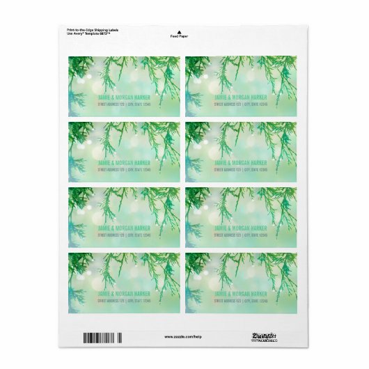 Schöne Zedernnähte Hochzeitsplatte (Vorne)