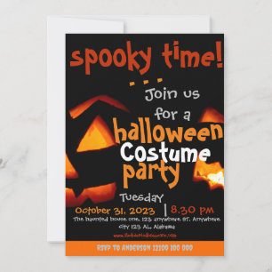 Schöne Zeit, elegantes Halloween-Party Einladung