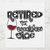 Schöne Zeit für das Frühstück Wein Weinetikett (Einzelnes Label)