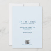 Schöne zeitlose blumengeschichtliche Einladungen (Rückseite)