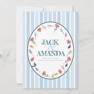 Schöne zeitlose blumengeschichtliche Einladungen