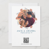 Schöne zeitlose blumengeschichtliche Einladungen (Rückseite)