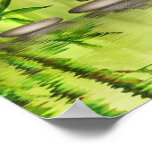 Schöne Zen Relaxation Wellness-Center Illustration Poster (Ecke)