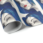 Schöne zerbrochene Fantasie Goth Horror Surreal Ar Geschenkpapier (Rolleneckpunkt)