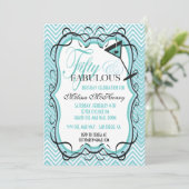 Schöne Zickzack 50 und fabelhafte Einladungen (Stehend Vorderseite)