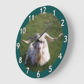 Schöne Ziege Große Wanduhr (Winkel)
