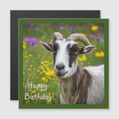 Schöne Ziege Magnetkarte (Vorne/Hinten)