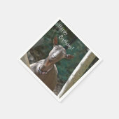 Schöne Ziege Serviette (Ecke)