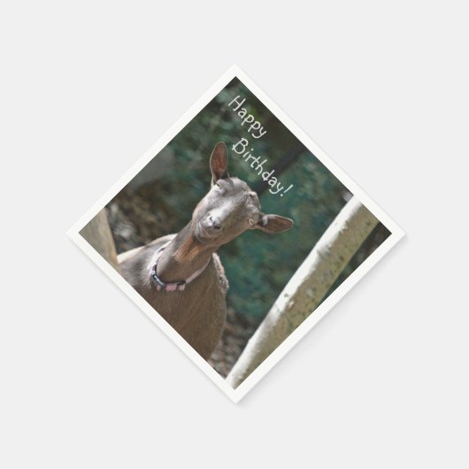 Schöne Ziege Serviette (Ecke)