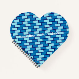 Schöne Ziegelwand geflochten Notizblock