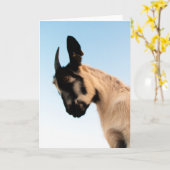 Schöne Ziegen-jede Anlässe Karte (Gelbe Blume)