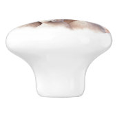 Schöne Ziegenfamilie Keramikknauf (Seitenansicht)