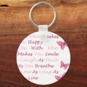 Schöne Zitate Schlüsselanhänger (Vorderseite)