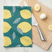 Schöne Zitronen im Küchenmuster Geschirrtuch (Viertel Falte)