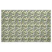 Schöne Zitronen und Blütenpadel Stoff (Yard (91,4 cm))