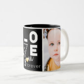 Schöne Zwei-Foto-Liebe Sie Tasse (VorderseiteRechts)