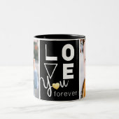 Schöne Zwei-Foto-Liebe Sie Tasse (Mittel)
