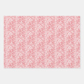 Schönen Branchen Rot und Weiß Foto Weihnachten Geschenkpapier Set (Vorderseite)